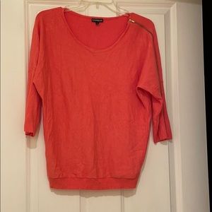 Express sweater with zipper detail